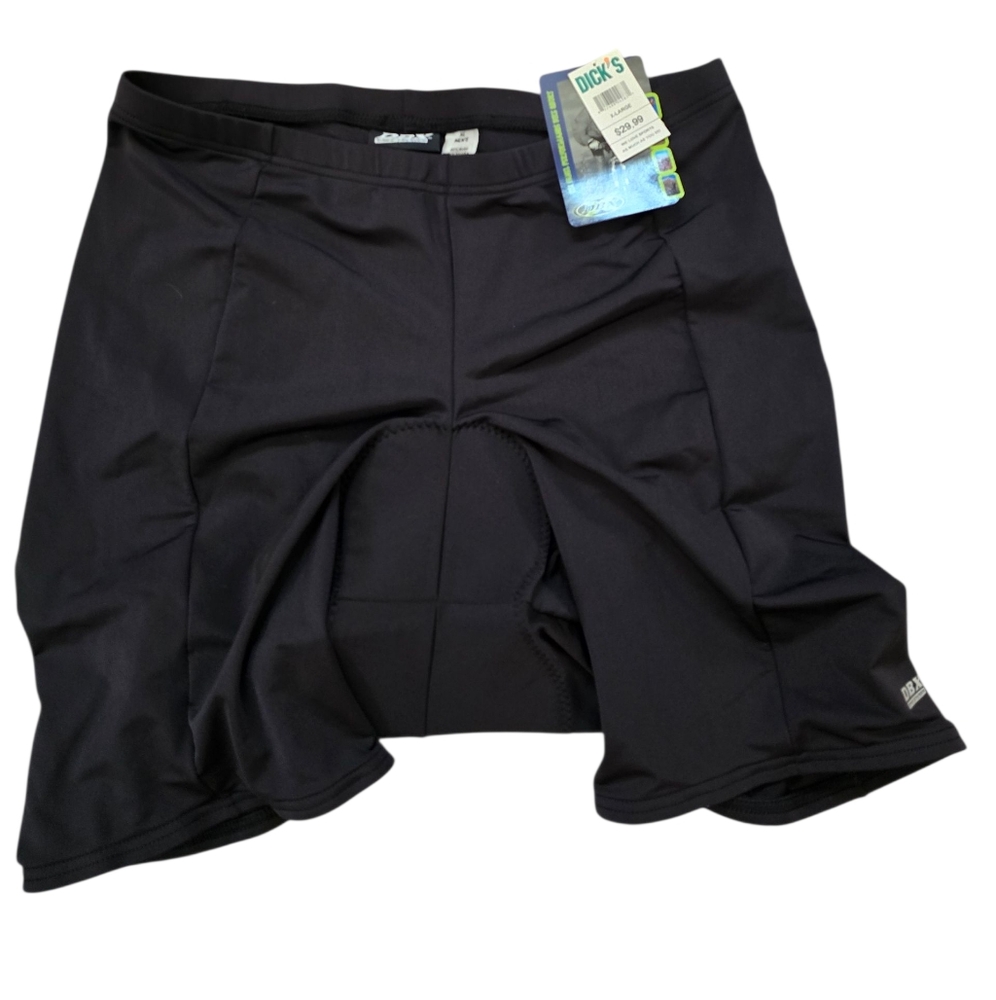 Men's DBX Cycling Shorts XL NWT Black Bike Outdoors Padded Athletic